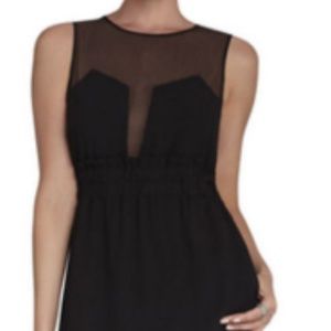 BCBG BLACK "CYBIL" SLEEVELESS MINI DRESS